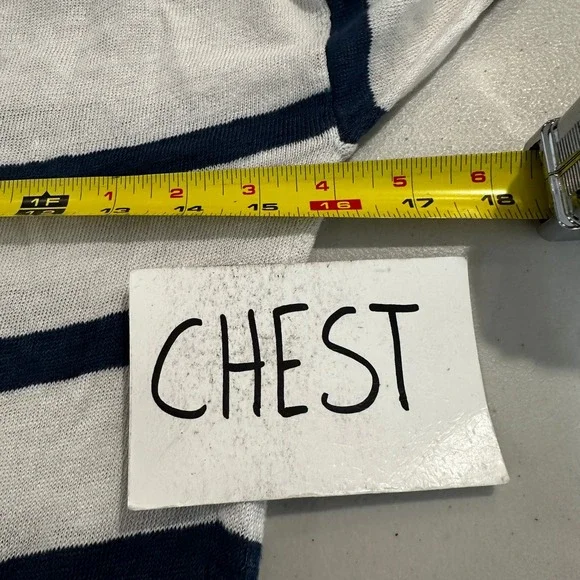 J.Crew Womens Small 100% Linen Striped Sweater Navy White Boat Neck Nautical - Picture 4 of 6